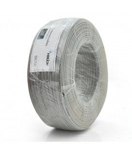 Телефонний кабель Merlion 4 жильний 28awg CCS, моножільних, круглий, 100 метрів в бухті сірий