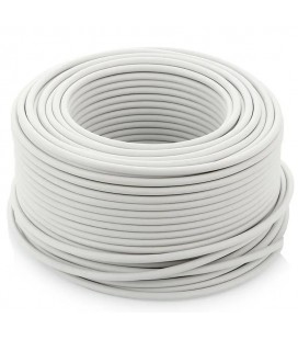 Кабель ПВС 3х1 Белый бухта 100 метров цена за бухту