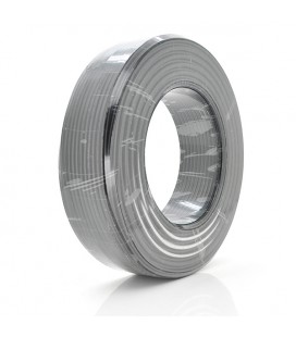 Кабель коаксіальний з живленням RITAR B100-RG690CU + 2x0.5mm CU, 1,02 мм.CU, 64x0.12m CCA, 75 Ом, FPE, оболонка 6,91мм чорні PVC