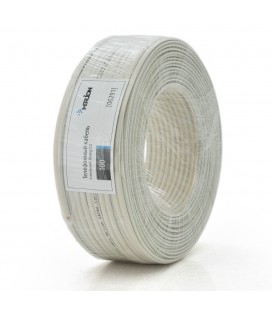 Телефонний кабель Merlion 4 жильний 28awg CCS 100 метрів в бухті бежевий