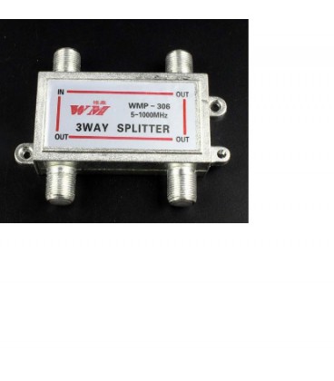 Спліттер по коаксіальному кабелю 1x3