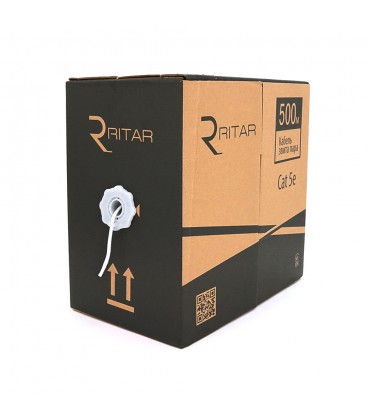 Кабель КПВ UTP 2*2*0.5 ССА cat 5E для внутр работ 500 м, Gray