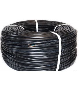 Кабель ПВС 2х1,5 черный бухта 100 метров цена за бухту