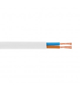 Кабель Одескабель ШВВПн 2х1,5 білий, бухта 100м