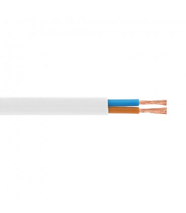 Кабель Одескабель ШВВПн 2х1,5 білий, бухта 100м