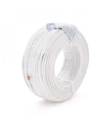 Кабель сигнальний Одескабель W 2х0,22 CU, екран., бухта 100м. оболочка ПВХ колiр бiлий