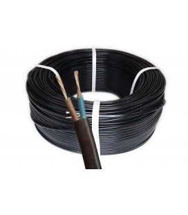 Кабель ШВВП 2х0,75 Черный бухта 100 метров цена за бухту