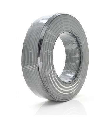 Кабель коакс. з живленням + трос RITAR BM100-RG59 + 2x0.5mm + 1x1.2mm, 0,81 мм.CU, 64x0.12m CCA жовтий екран, 75 Ом, FPE, 6,91мм