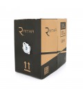 Кабель КВПЕ FTP-cat.6 (4 * 2 * 0.56), Ritar, (CU), для внутр. робіт, 305м, White, Corton BOX, Q2