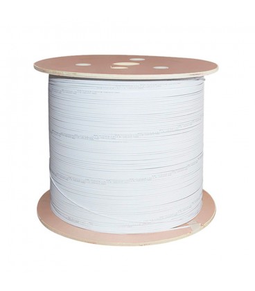 Кабель волоконно-оптичний PiPo FTTH 2-волоконний GJXH-2В6, плоский з допустимим зусиллям, що розтягує, 0,3 кН, бухта 2км, White
