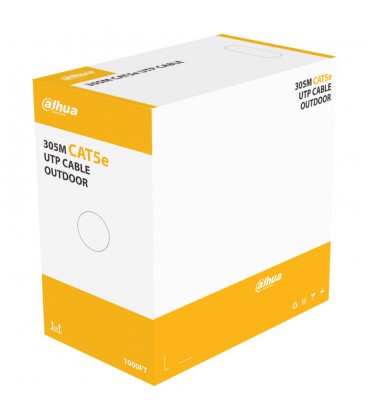 Кабель кручена пара Dahua (для зовнішньої прокладки 0.51мм) UTP CAT5e 305м DH-PFM920-5EU