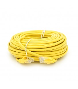 Патч-корд литий RITAR, UTP, RJ45, Cat.5e, 25m, жовтий, Cu (мідь)