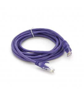 Патч-корд литий RITAR, UTP, RJ45, Cat.5e, 3m, фіолетовий, Cu (мідь)