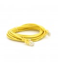 Патч-корд литий RITAR, UTP, RJ45, Cat.5e, 5m, жовтий, Cu (мідь) Q300