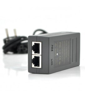 POE інжектор 12V 1A (12Вт) з портами Ethernet 10/100 Мбіт / с + кабель живлення