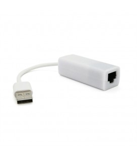Контролер USB 2.0 to Ethernet - Мережевий адаптер 10 / 100Mbps з проводом, White, Blister Q500