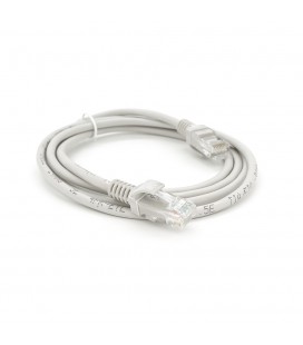 Патч-корд литий RITAR, CCA, UTP, RJ45, Cat.5e, 1m, сірий Q1000