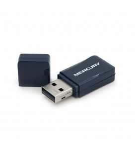 Беспроводной сетевой адаптер Wi-Fi-USB MERCURY mini MW300UM, 802.11bgn, 300MB, 2.4 GHz, WIN7/XP/Vista/2K/MAC/LINUX, BOX Q300