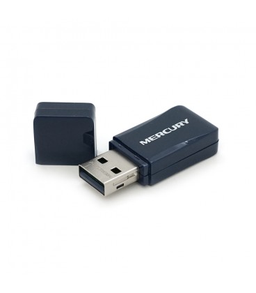 Бездротовий мережевий адаптер Wi-Fi-USB MERCURY mini MW300UM, 802.11bgn, 300MB, 2.4 GHz, WIN7 / XP / Vista / 2K / MAC / LINUX, B