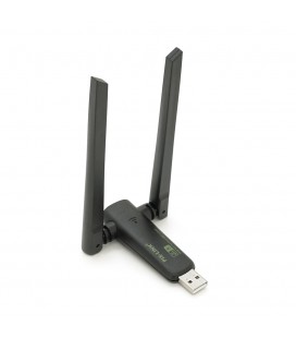 Беспроводной сетевой адаптер Wi-Fi-USB LV-UAC23D, RTL8811CU, с двойной антенной, 802.11 a/с, 600Mbps, Box