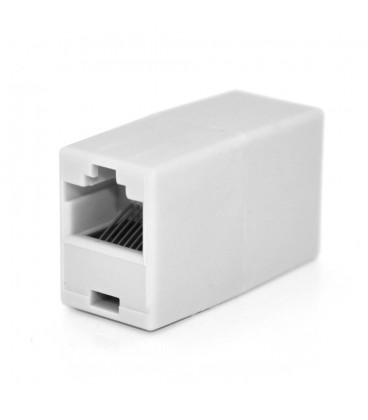 З'єднувач RJ45 8P8C мама/мама RJ45 для з'єднання кабелю, білий, Q100