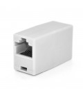 З'єднувач RJ45 8P8C мама/мама RJ45 для з'єднання кабелю, білий, Q100