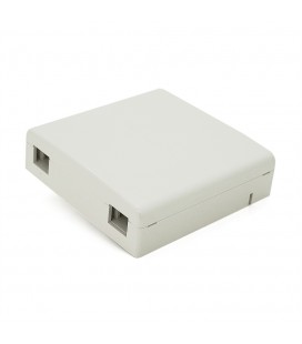 Розетка оптическая Voltronic под адаптер SC (LC/Duplex) , два порта, ABS пластик, металический фиксатор, Украина, Q400