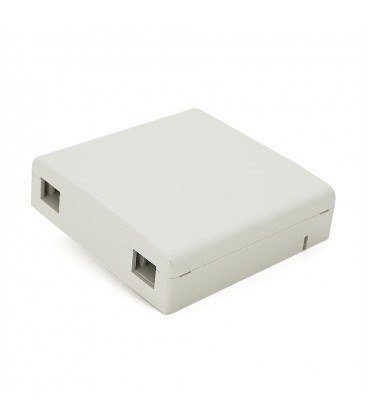 Розетка оптическая Voltronic под адаптер SC (LC/Duplex) , два порта, ABS пластик, металический фиксатор, Украина, Q400