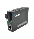 Медіаконвертер Merlion А  (RTL8213), 1310 WDM, 10M / 100M / 1000M, (0 +70°C), 20km + блок живлення 5V 1A (євро вилка) Q10