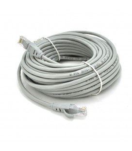 Патч-корд литой VEGGIEG, CCA, UTP, RJ45, Cat.5e, 8m, серый