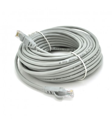 Патч-корд литий VEGGIEG, CCA, UTP, RJ45, Cat.5e, 8m, сірий