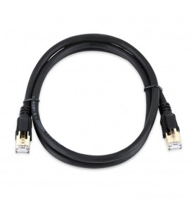 Патч-корд литой VEGGIEG, CCA, SSTP, RJ45, Cat.8, 1,5m, черный