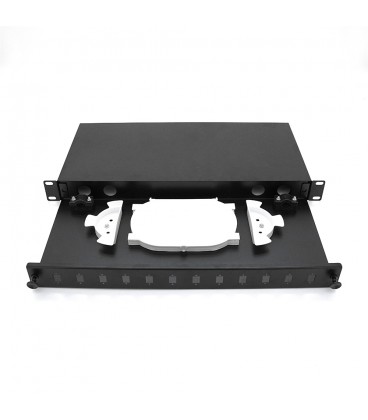 Оптична патч-панель Merlion ML-OP-S407A-12C 12-канальна, SC Simplex adapter, (485*340*44мм)