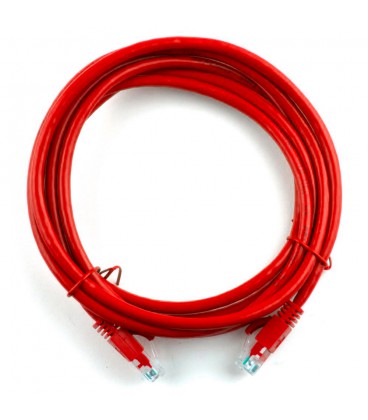 Патч-корд литий RITAR, UTP, RJ45, Cat.5e, 7,5m, червоний, Cu (мідь)