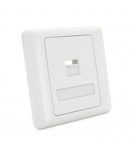 Рамка 86х86 под 1 модуль Keystone Jack RJ-45 кат.5E UTP, 1-port Q100