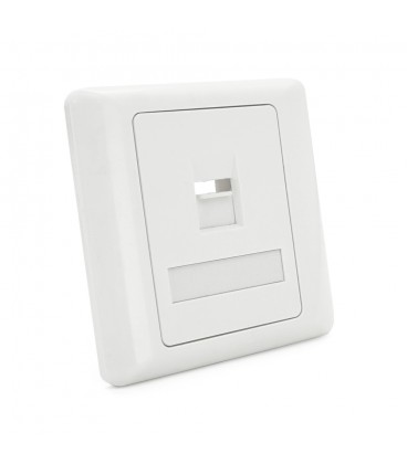 Рамка 86х86 під 1 модуль Keystone Jack RJ-45 кат.5E UTP, 1-port Q100
