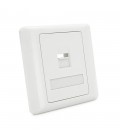 Рамка 86х86 під 1 модуль Keystone Jack RJ-45 кат.5E UTP, 1-port Q100