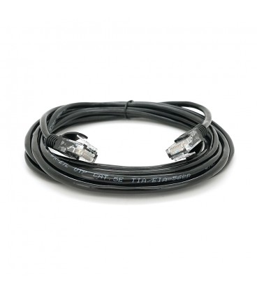 Патч-корд литий RITAR, CCA, UTP, RJ45, Cat.5e, 3m, чорний Q400