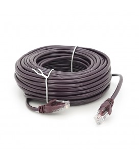 Патч-корд литой RITAR, UTP, RJ45, Cat.5e, 20m, фиолетовый, Cu (медь)