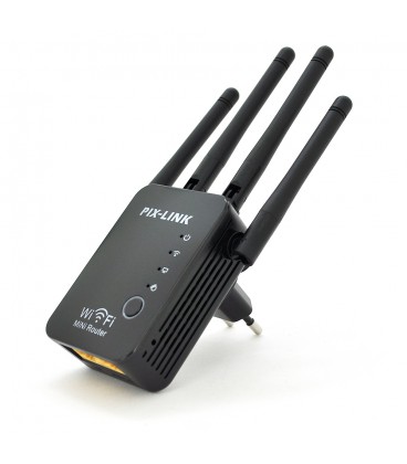 Підсилювач WiFi сигналу з 4-ма вбудованими антенами LV-WR16, живлення 220V, 300Mbps, IEEE 802.11b/g/n, 2.4-2.4835GHz, BOX