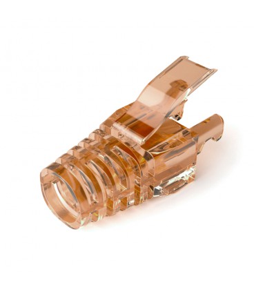 Ковпачок ізолюючий PiPo RJ-45 Cat.5/Cat.6 (100 шт/уп.), Transparent-brown