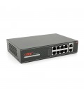 8мі портовий PoE Full Gigabit комутатор ONV-H3108P, 8xPoe1000Мбіт + 2х1000 Мбіт, IEEE802.3af/at, загальна потужність 120 Вт