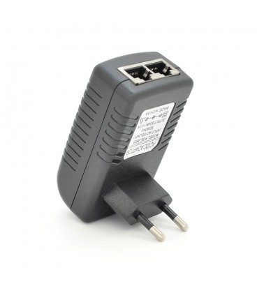 POE інжектор 48V 0,5A (24Вт) з портами Ethernet 10/100Мбіт / с