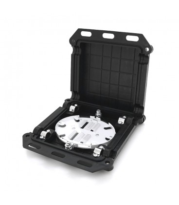 Муфта оптическая Merlion ML-OP-F007-24C, герметичная, 4 ввода, 1 кассета, до 24 сварок, материал PC