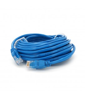 Патч-корд литий RITAR, UTP, RJ45, Cat.5e, 10m, синій, Cu (мідь)