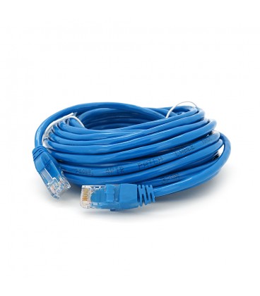 Патч-корд литий RITAR, UTP, RJ45, Cat.5e, 10m, синій, Cu (мідь)