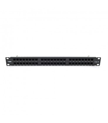 Патч-панель Merlion 48 портiв UTP DUAL кат 6 19 "1U НЕ екранована чорна Q10