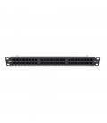 Патч-панель Merlion 48 портiв UTP DUAL кат 6 19 "1U НЕ екранована чорна Q10