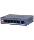 4-портовий керований PoE комутатор DH-CS4006-4ET2GT-60 з 4 портами POE 100Мбіт + 2 порти UP-Link 1000Мбіт, 60Вт