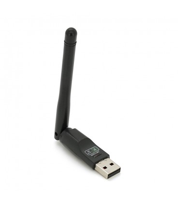 Бездротовий мережевий адаптер з антеною 10см Wi-Fi-USB LV / CL-UW07D - 8723DU, 802.11bgn, 150MB, 2.4 GHz, WIN7 / XP / Vista / 2K